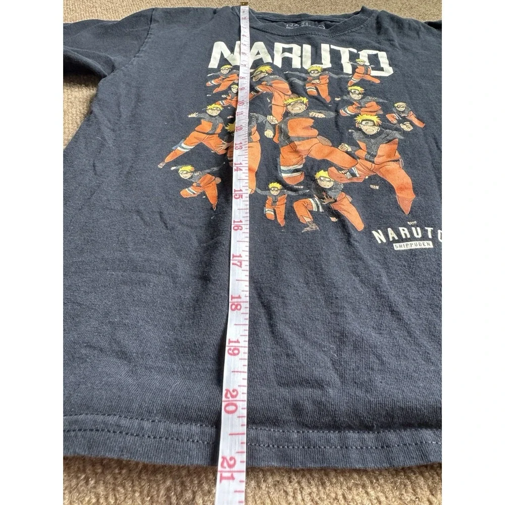 Naruto Shadow Clone Squad Art Boys Black T Shirt Small Shippuden Collection